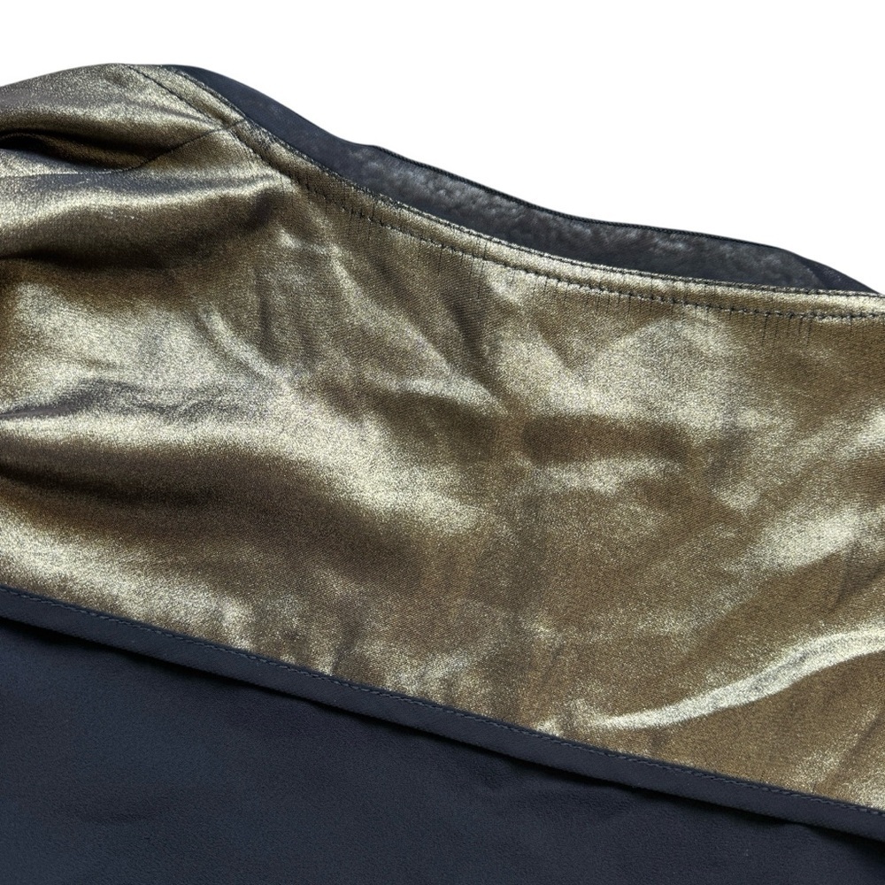 CACHÈ Women's Black & Gold Open Front Blazer Jacket Size S Casual Holiday Party - Picture 7 of 9